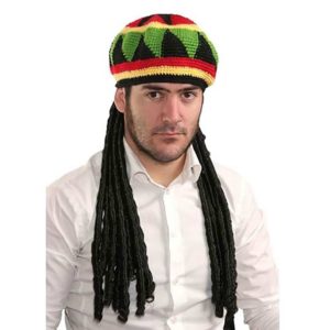 Chapéu e Peruca Bob Marley
