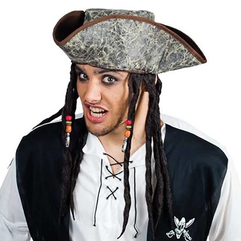 Chapéu Pirata com Rastas