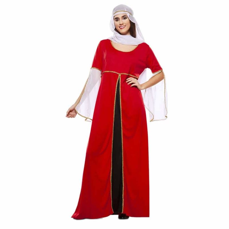 Fato Dama Medieval Vermelha
