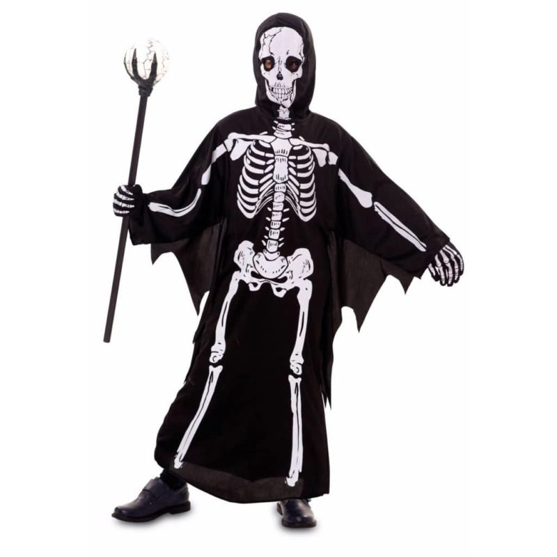 Fato Esqueleto Halloween Menino