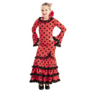 Fato Flamenco Vermelho Menina