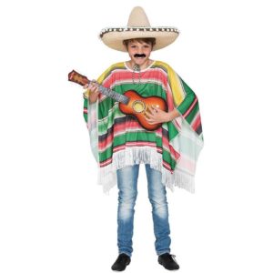 Fato Poncho Mexicano Criança