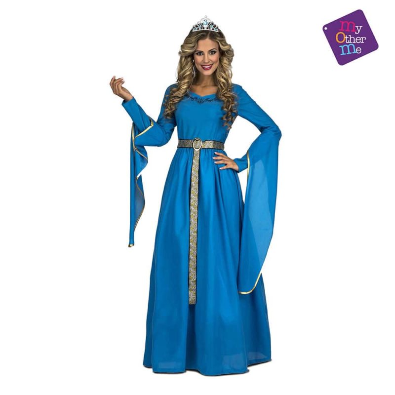 Fato Princesa Medieval Azul M/L