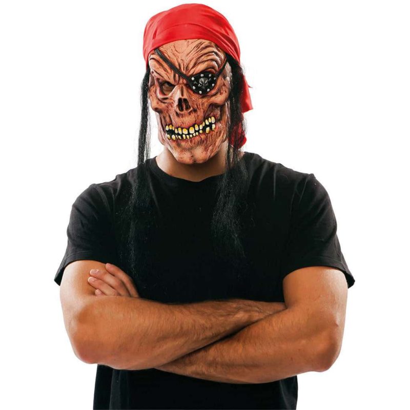 Máscara pirata zombie látex