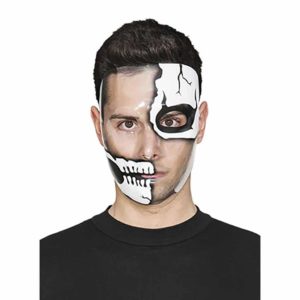 Máscara transparente esqueleto 17
