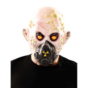 Máscara zombie radioactivo látex
