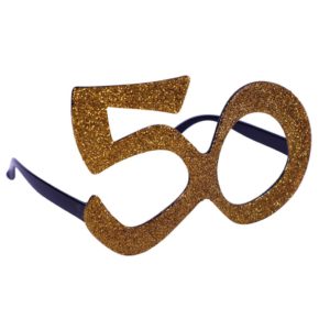 Óculos 50 aniversário ouro