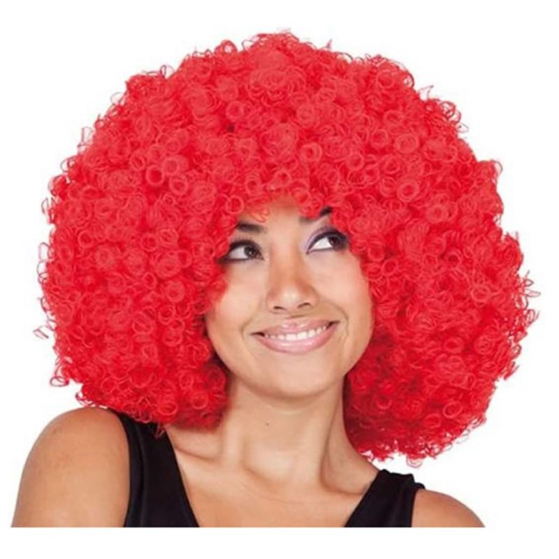 Peruca Mega Afro Vermelha
